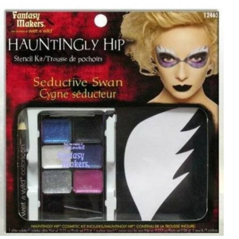Swan Makeup Face Tattoos Wet n Wild Seductive 11 Pc Halloween Accessory 14+